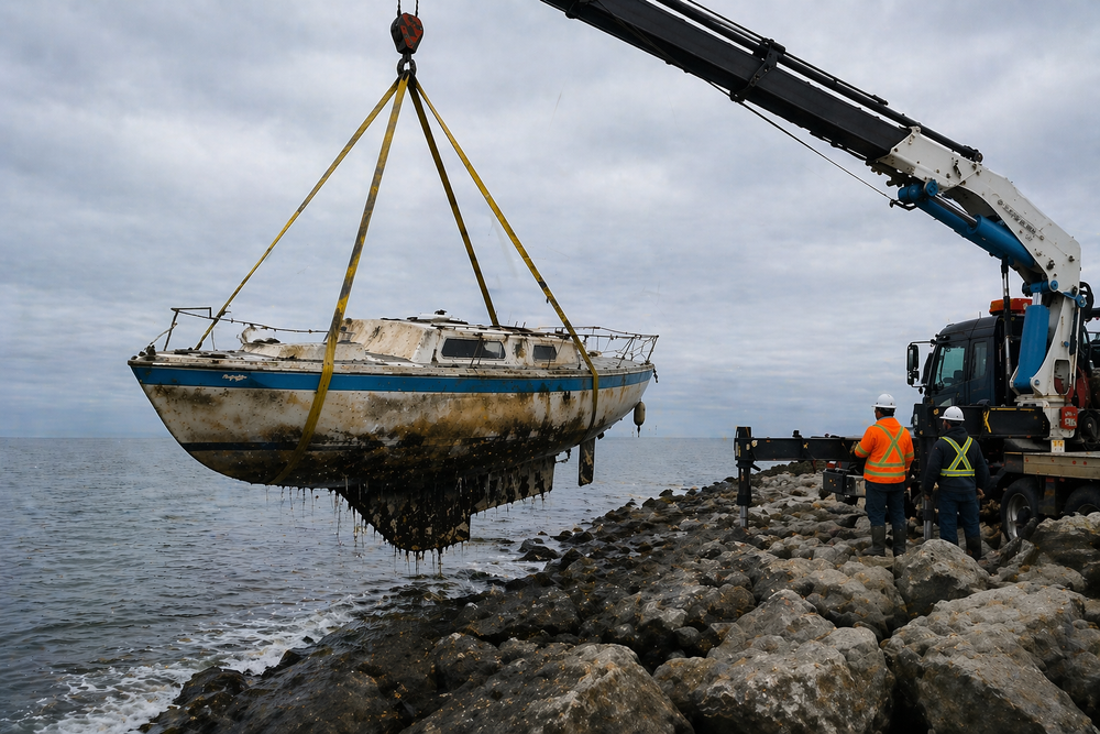 Why Do Wrecked Boats Sit for Months on Vancouver Beaches?