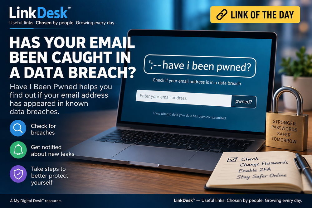 Link of the Day: Has Your Email Been Caught in a Data Breach?