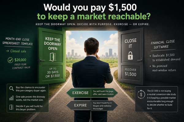 Would you pay $1,500 to keep a market reachable?