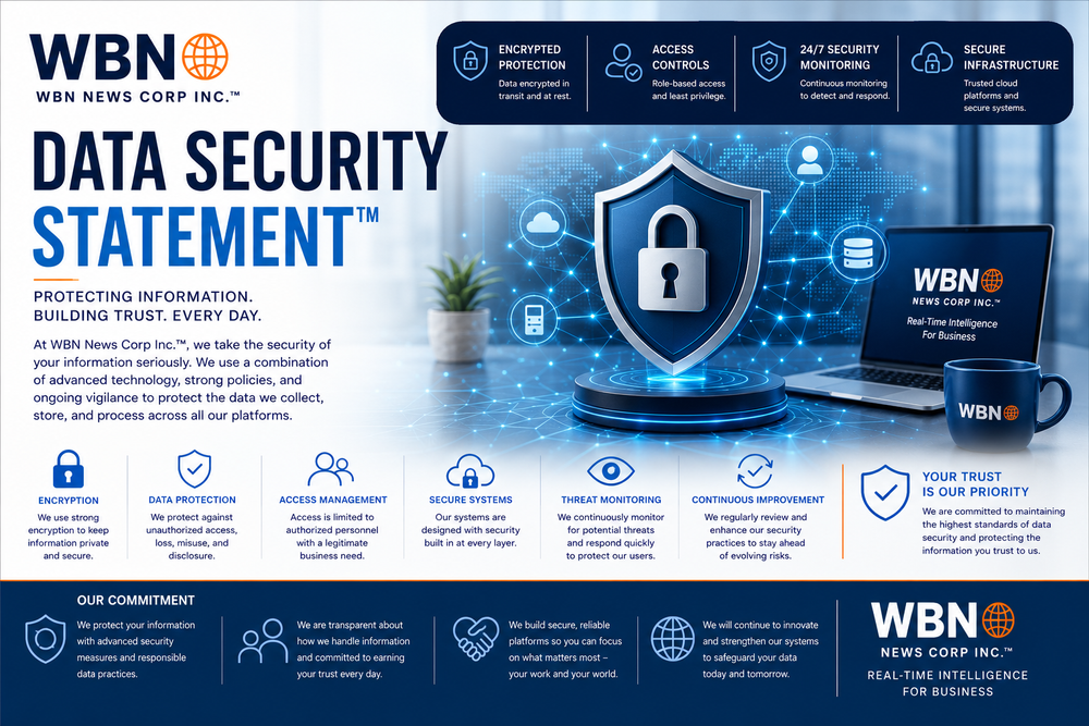 WBN Data Security Statement