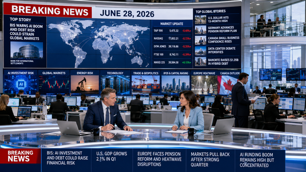 📰 WBN Breaking News – June 28, 2026: AI Boom, Debt Risk, And Market Volatility Put Global Growth On Alert